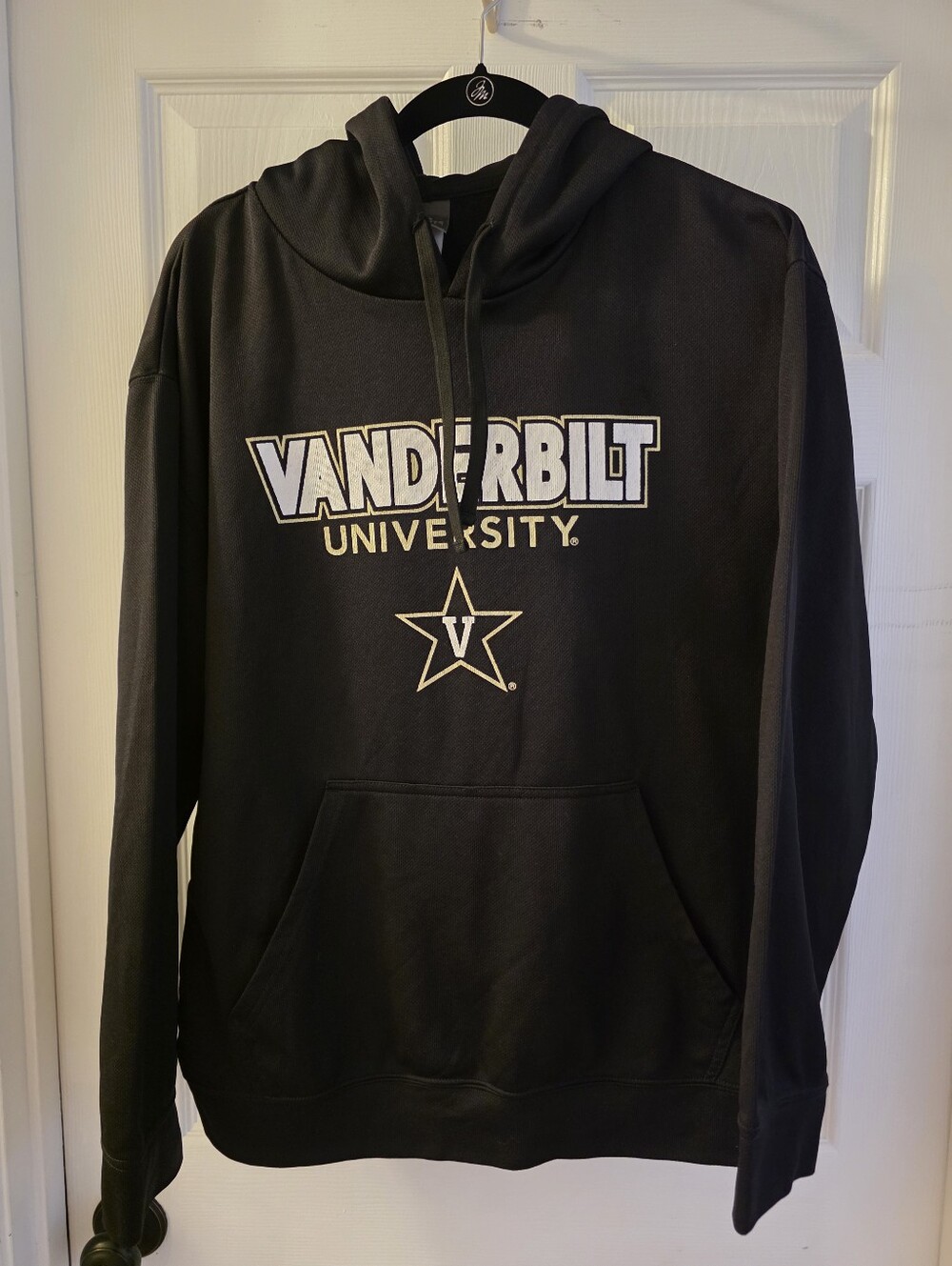 Vanderbuilt Black University Pull Over Hoodie